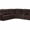 Sofa * | Baxton Studio Typical Style Sabella Modern And Contemporary Chocolate Brown Fabric Upholstered 7-Piece Reclining Sectional Sofa