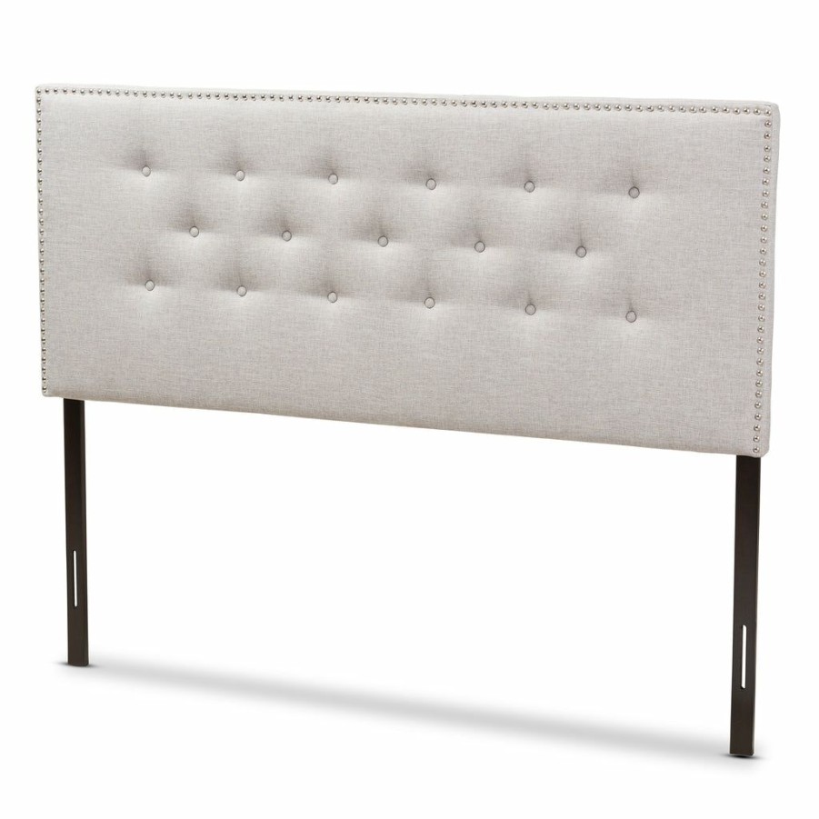 Upholstered Headboard * | Baxton Studio Cheap Windsore Modern Contemporary Fabric Full Size Headboard