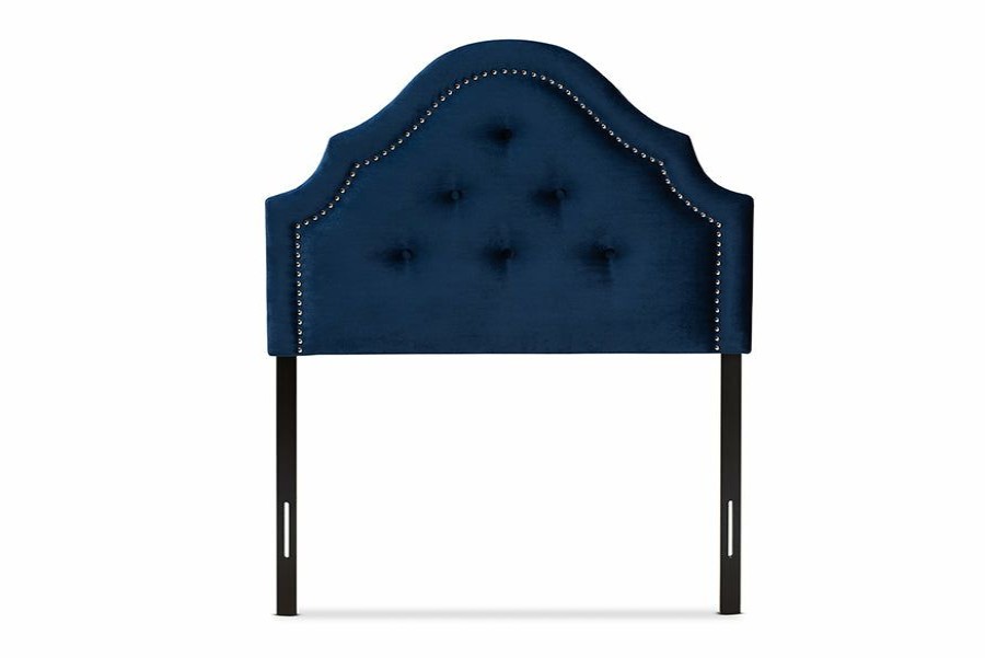 Upholstered Headboard * | Baxton Studio Low Price Cora Modern And Contemporary Royal Blue Velvet Fabric Upholstered Twin Size Headboard