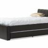 Bed * | Baxton Studio Online Discount Cosmo Modern Contemporary Faux Leather Twin Size Trundle Bed