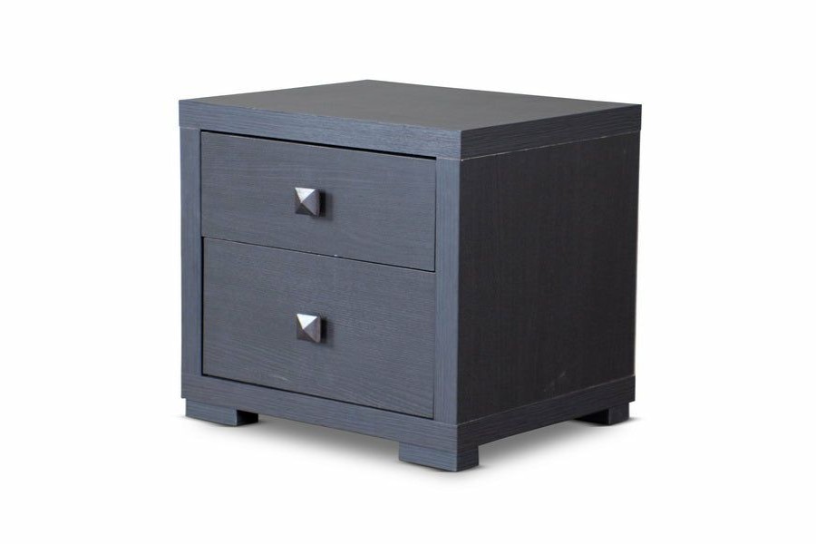 Nightstand * | Baxton Studio Attractive Espresso Silverstone Modern Nightstand