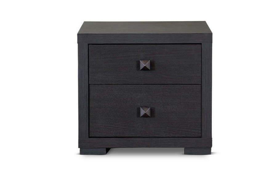 Nightstand * | Baxton Studio Attractive Espresso Silverstone Modern Nightstand