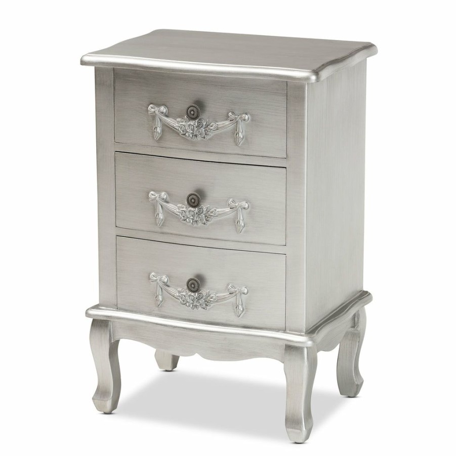 Nightstand * | Baxton Studio Low Price Callen Classic And Traditional Finished Wood Nightstand