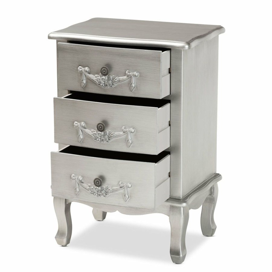 Nightstand * | Baxton Studio Low Price Callen Classic And Traditional Finished Wood Nightstand