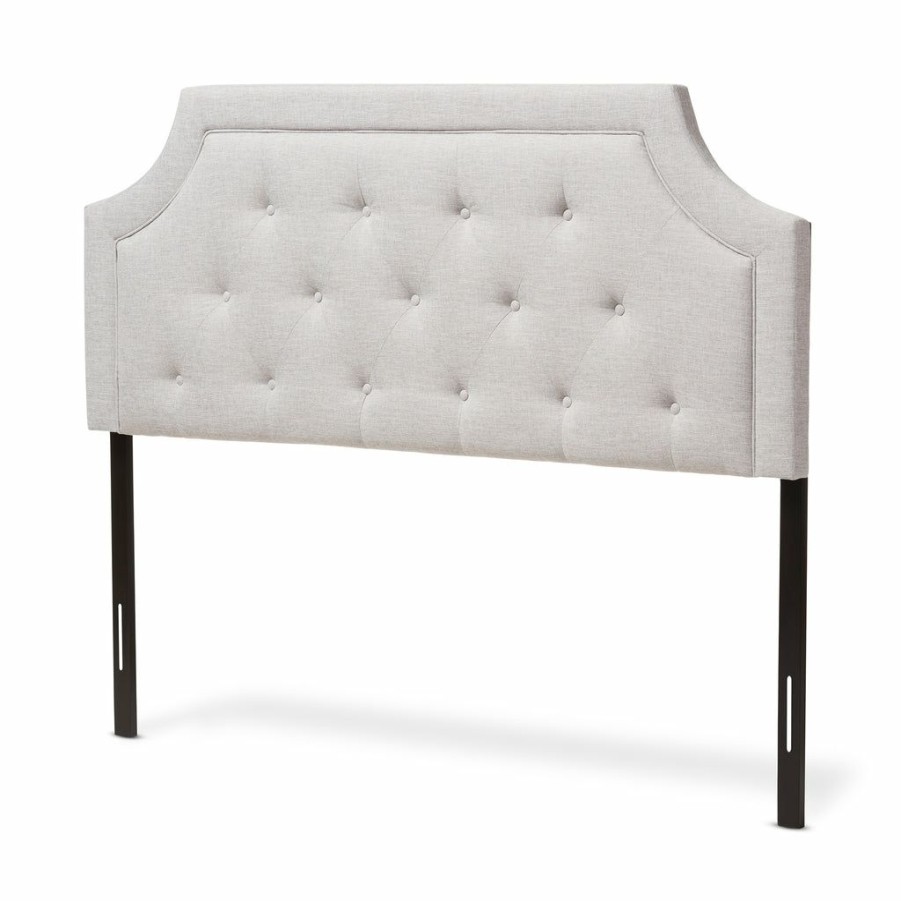 Upholstered Headboard * | Baxton Studio Crazy Deals Mars Modern Contemporary Fabric Queen Size Headboard