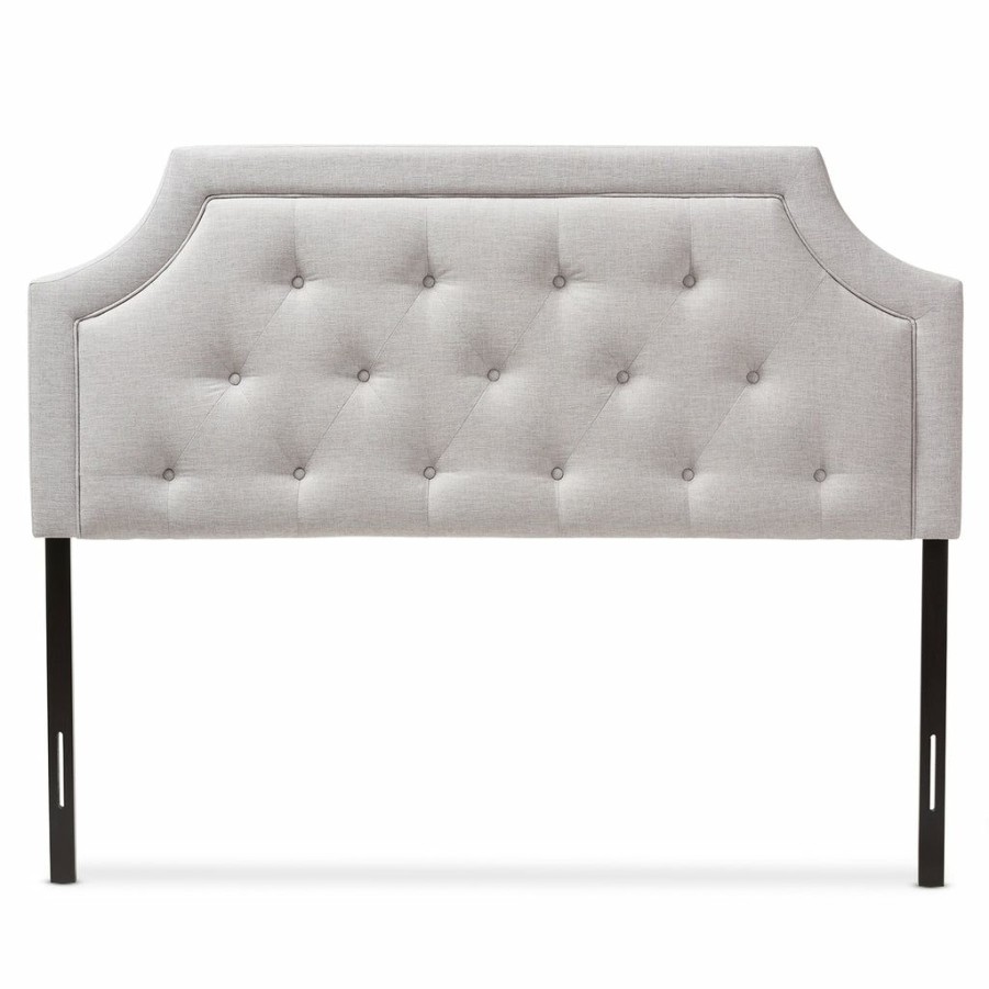 Upholstered Headboard * | Baxton Studio Crazy Deals Mars Modern Contemporary Fabric Queen Size Headboard