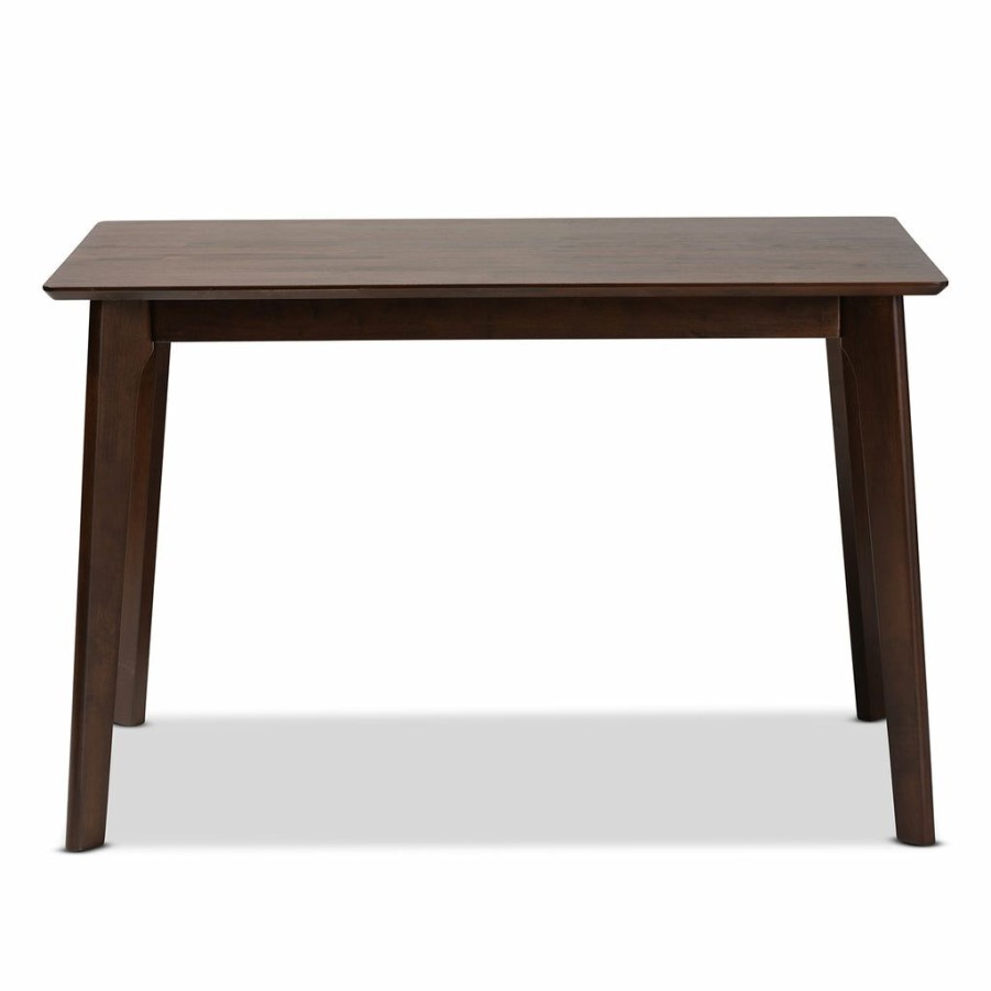 Drawer Table * | Baxton Studio Typical Style Seneca Modern And Contemporary Dark Brown Finished Wood Dining Table