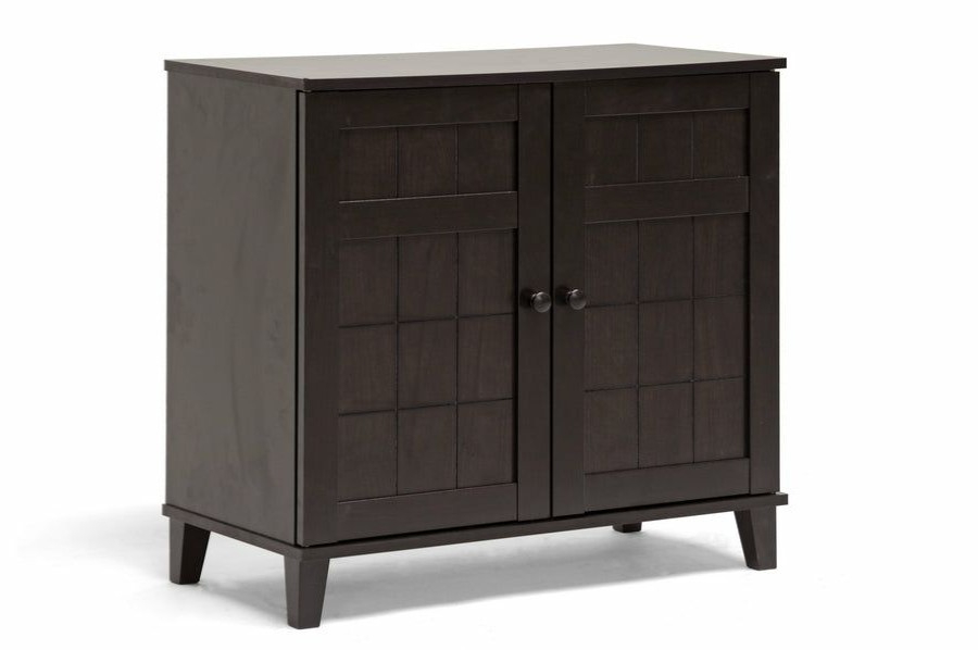 Shoe Cabinet * | Baxton Studio Low Price Glidden Wood Modern Shoe Cabinet