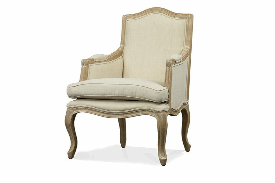 Chair * | Baxton Studio Reliable Quality Nivernais Wood Traditional French Accent Chair